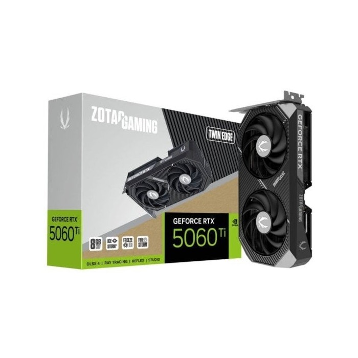 Tarjeta Gráfica ZOTAC GAMING GeForce RTX 5060 Ti Twin Edge 8GB GDDR7 Reflex 2 RTX AI DLSS4