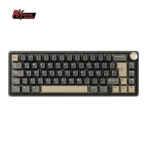 Teclado para Mac y Windows Royal Kludge RKR65 ISO-ES Hot-Swappable Switch Brown Phantom