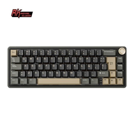 Teclado para Mac y Windows Royal Kludge RKR65 ISO-ES Hot-Swappable Switch Brown Phantom