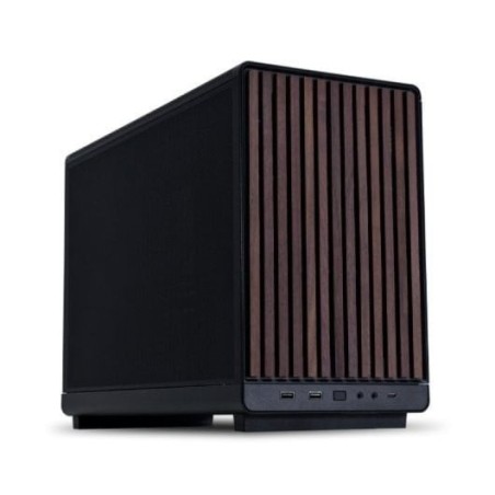 Torre PC Lian-Li X Dan A3 Wood Micro-ATX Negro Madera Frontal Soporte 360mm