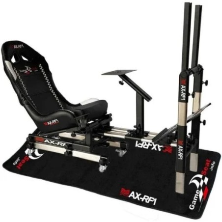Simulador de carreras Blade GameSeat MAX RF-1 PRO+ Asiento Ajustable compatible con Fórmula 1 y Rally