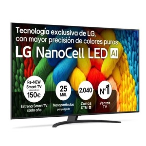 Televisor LG NanoCell AI 75NANO81A6A 190,5 cm (75") 4K Ultra HD Smart TV Wifi Negro