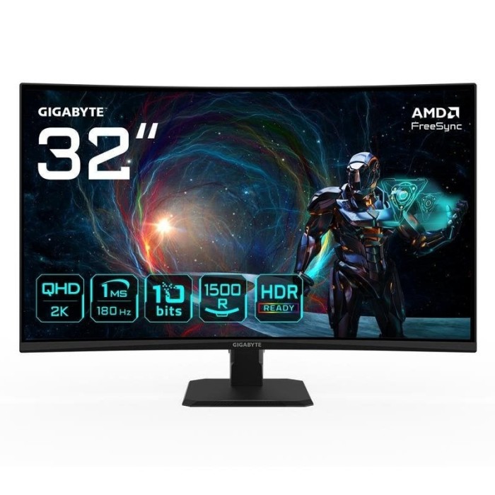 Monitor Gigabyte GS32QCA 31,5" QuadHD 180Hz VA Curvo FreeSync HDR