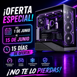 Ordenador Gaming R7 9800X3D/32 RAM/ SSD 1TB/ RTX 5070+ Windows 11