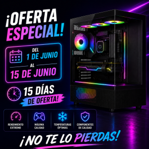 Ordenador Gaming R7 8700/32 RAM/ SSD 1TB/ RTX 5070Ti + Windows 11