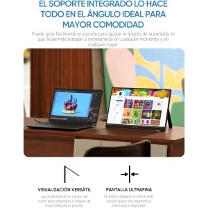 Monitor Arzopa Z1C 16.1" LED IPS FullHD FreeSync USB-C