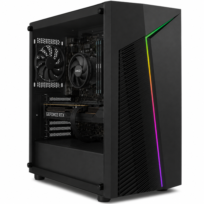 Ordenador Gaming R5 4500 - 16 RAM - SSD 500GB - RTX 5050 + Windows 11 PRO Ordenador Gaming R5 4500 - 16 RAM - SSD 500GB - RTX 5050 + Windows 11 PRO