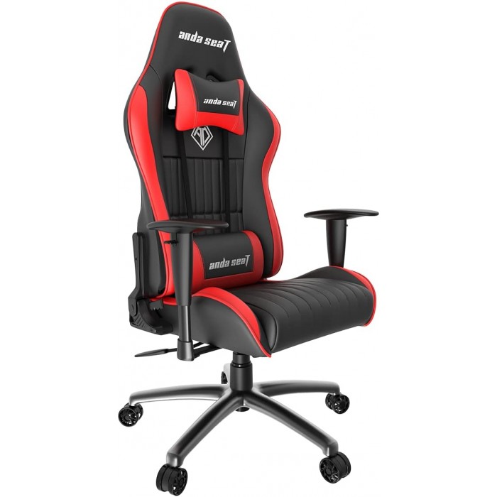 AndaSeat Silla Gaming Jungle M Negra Roja