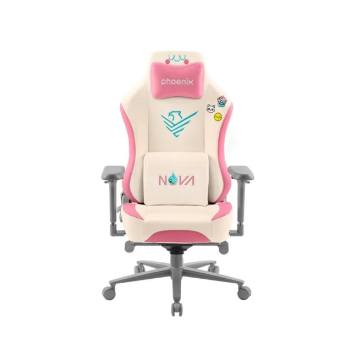 Silla Gaming Rosa Phoenix Nova Cream Edition