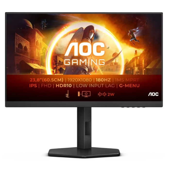 AOC 24G4X 23.8" LED Fast IPS FullHD 180Hz G-Sync Compatible