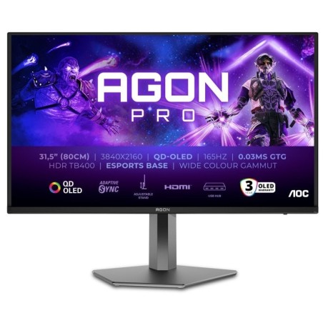 AOC 31.5" QD-OLED UltraHD 4K 165Hz 0.03ms HDR400