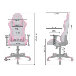 Drift DR90 Pro Silla Gaming Gris/Azul