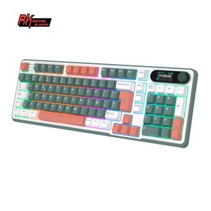 Teclado Royal Kludge RKS98 ISO-ES RGB Hot-Swappable Switch Brown Wireless Camping