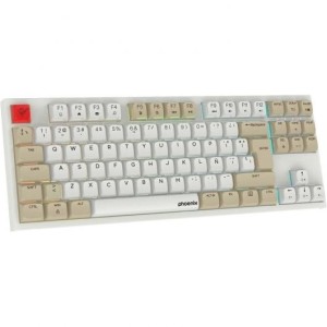 Teclado Mecánico GamingPhoenix Royal  RGB Switch Outemu Brown Blanco/Beige