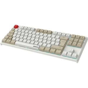 Teclado Mecánico GamingPhoenix Royal  RGB Switch Outemu Brown Blanco/Beige