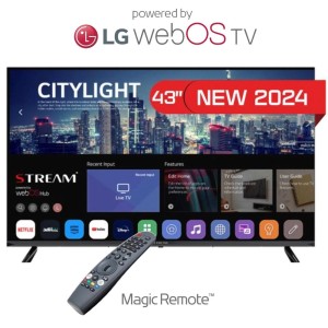 Televisor 43" STREAM SYSTEM Full HD Smart Tv LG WEB OS+ Magic Remote