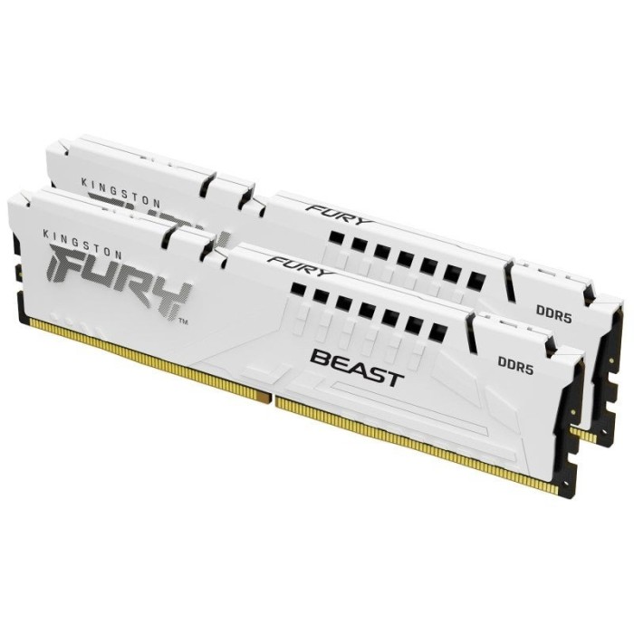 Memoria RAM Kingston FURY Beast DDR5 6000MHz 32GB 2x16GB CL36 AMD EXPO Blanca