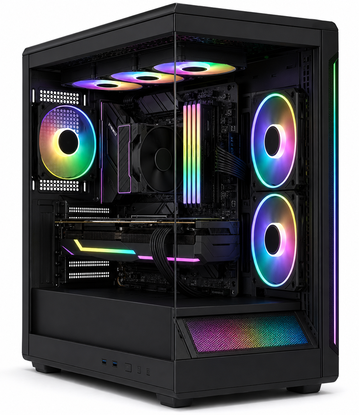 (15) Ordenador Gaming R5 7500X3D - 1X32 RAM - SSD 1TB - RTX 5070 DISIPADOR DE AIRE+ Windows 11