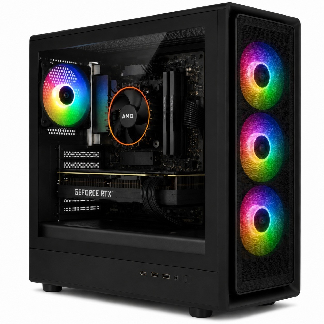 (16.1) Ordenador gaming R5 7500X3D / SSD 1TB / RTX 5060 TI 16GB/ 32GB RAM
