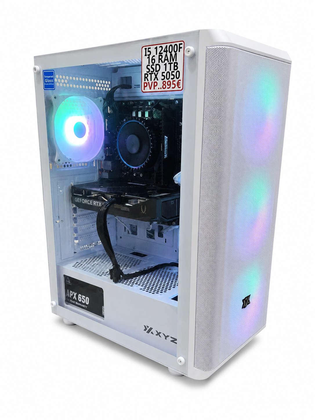 (11) Ordenador Gaming i5 12400f - 16 RAM - SSD 1T - RTX 5050 + Windows 11