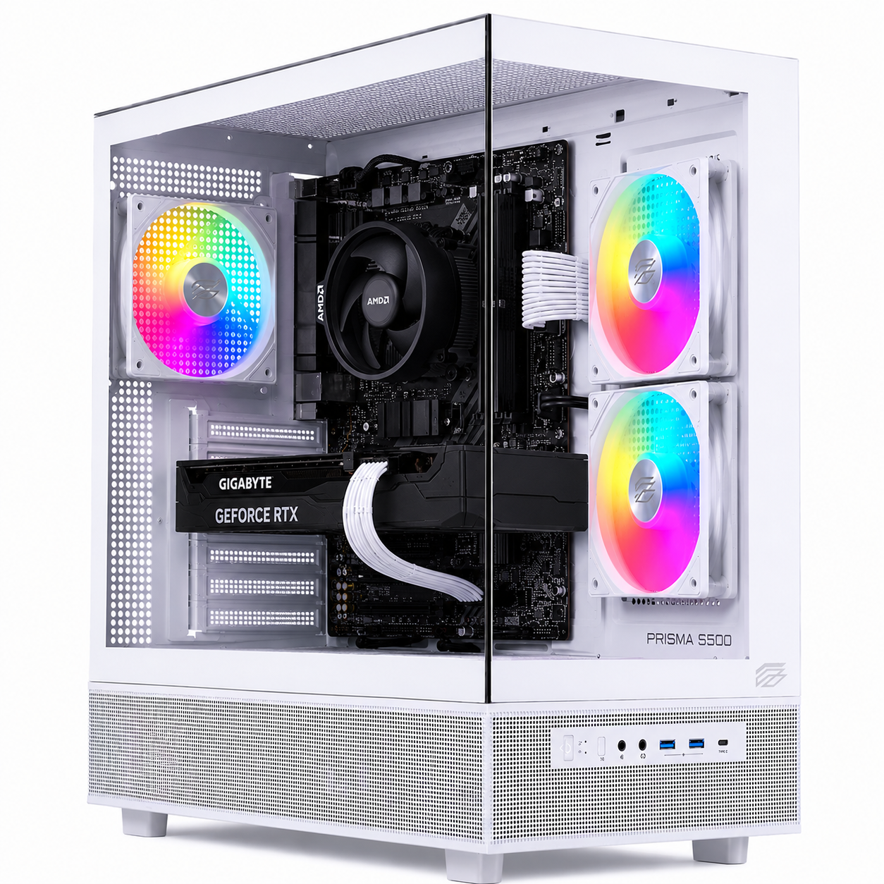 (7) Ordenador Gaming R7 5700/32 RAM/ SSD 1TB/ RTX 5070+Windows 11