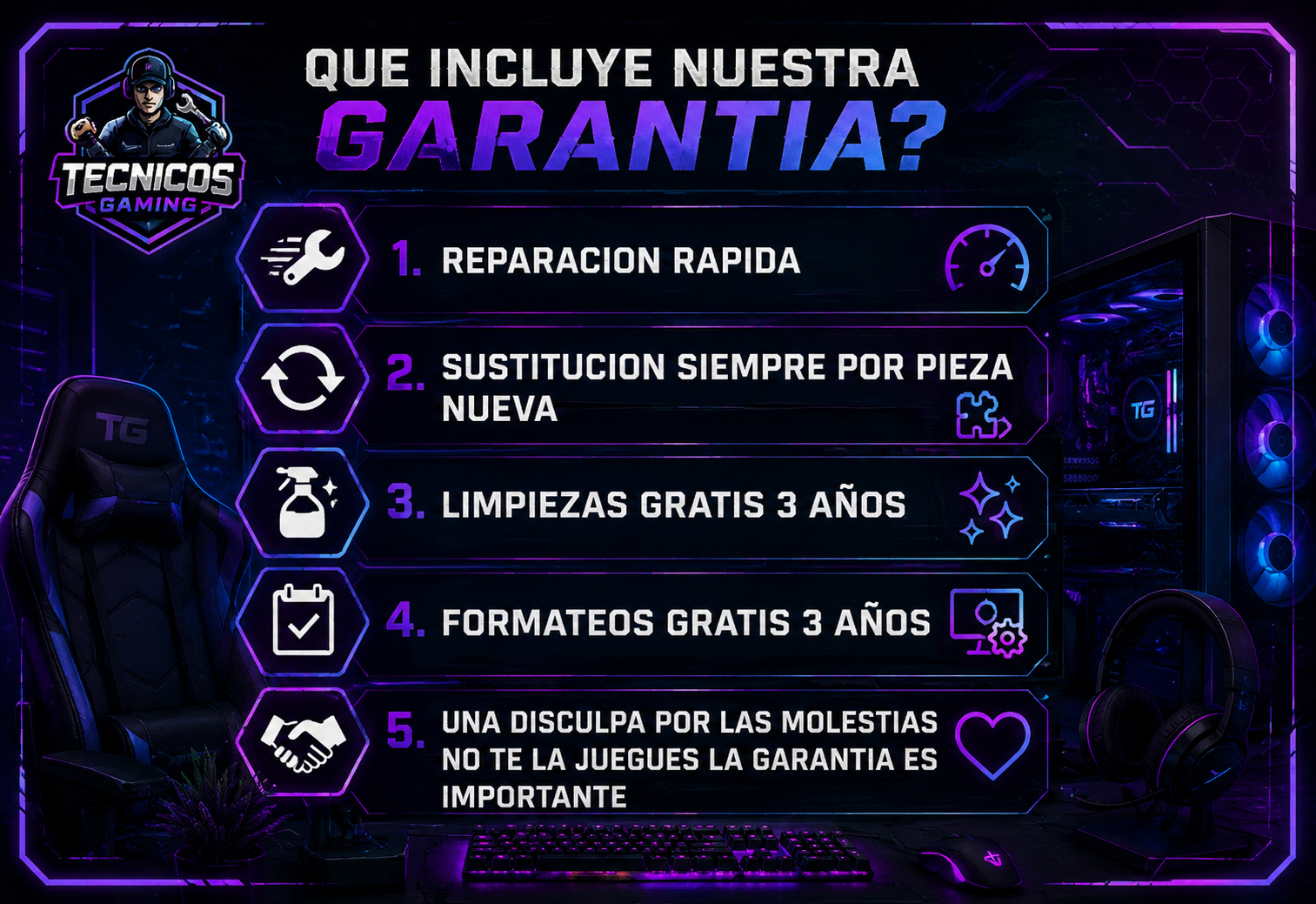 (2) Ordenador Gaming i7-14700F / 32GB / 1TB SSD / RTX 5060 + Windows 11