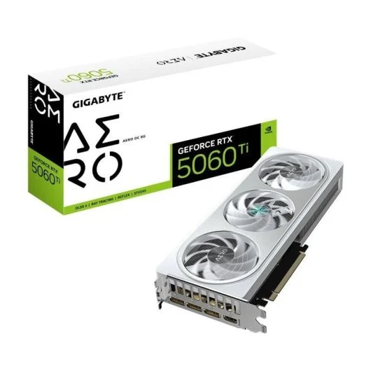 Tarjeta Gráfica GIGABYTE GeForce RTX 5060 Ti AERO OC 8G | 8 GB GDDR7