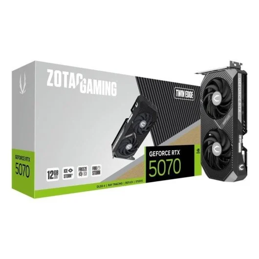 Tarjeta Gráfica ZOTAC GAMING GeForce RTX 5070 Twin Edge OC | 12GB GDDR7 | DLSS 4
