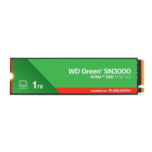 SSD WD Green SN3000 1TB | M.2 NVMe PCIe 4.0 | QLC 3D NAND | 5000 MB/s