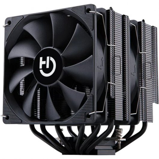 Disipador CPU Hiditec C20 PRO | 2x120 mm PWM | 6 Heatpipes | 265 W | Negro
