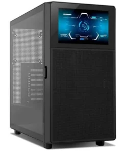 Caja Gaming Nox Hummer BIOS Negra con Pantalla LCD de 8″