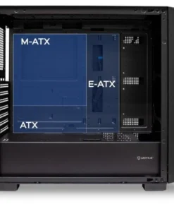 Alternative view of Caja Gaming UNYKAch Revelat Madeira ATX Cristal Templado USB-C – UK121804