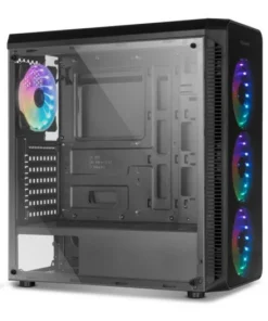 Caja Gaming Nox Hummer TGM Negra con 4 Ventiladores ARGB - Imagen 2