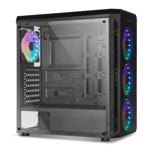 Caja Gaming Nox Hummer TGM Negra con 4 Ventiladores ARGB - Imagen 2