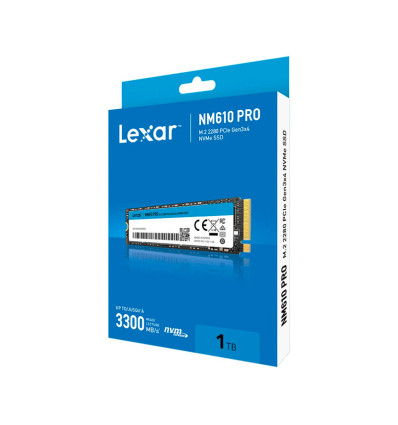 SSD Lexar NM610 PRO 1TB M.2 NVMe PCIe 3.0 3300MB/s