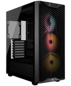 Corsair 3200D RS ARGB Negra – Caja ATX con Cristal Templado, 3 Ventiladores ARGB y USB-C