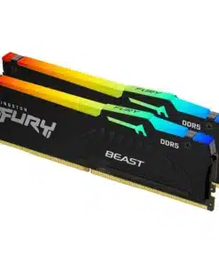 Memoria RAM Kingston FURY Beast RGB DDR5 16GB 5200MHz CL40 Kit 2x8GB Negro