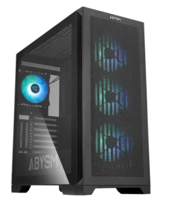 Abysm Gaming Danube Mura BX300 Negra – Caja E-ATX con Cristal Templado y 4 Ventiladores ARGB