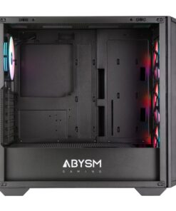Abysm Danube Kamp BX300 Negra – Caja Full Tower con Cristal Templado, 4 Ventiladores ARGB y USB-C - Imagen 3