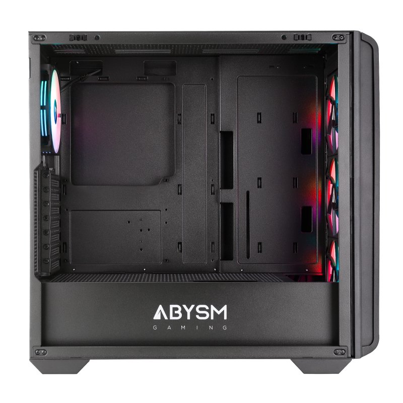 Abysm Danube Kamp BX300 Negra – Caja Full Tower con Cristal Templado, 4 Ventiladores ARGB y USB-C - Imagen 3