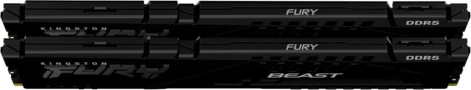 Memoria RAM Kingston FURY Beast DDR5 16GB 5200MHz CL40 Kit 2x8GB Negro - Imagen 3