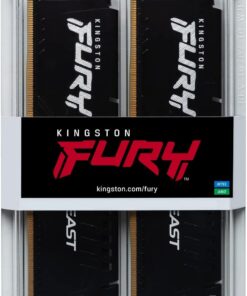 Memoria RAM Kingston FURY Beast DDR5 16GB 5200MHz CL40 Kit 2x8GB Negro