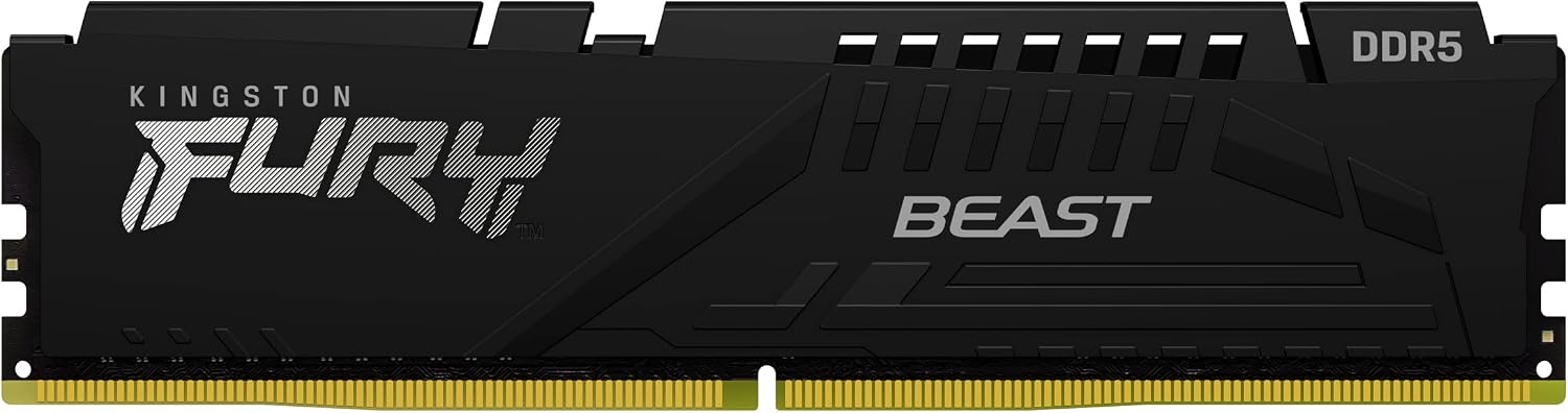 Memoria RAM Kingston FURY Beast DDR5 16GB 5200MHz CL40 Kit 2x8GB Negro - Imagen 2