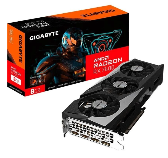 GIGABYTE Radeon RX 7600 GAMING OC 8G